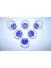 Set 6 Glasses for Cognac pic. Cobalt Net