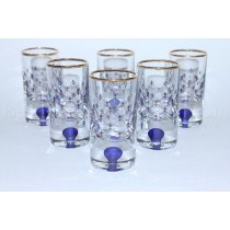 Set 6 Glasses / Shot for Vodka pic. Cobalt Net