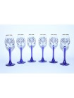 Set High 6 Glasses for Vodka pic. Cobalt Net