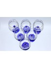Set 6 Glasses for Water pic. Cobalt Net