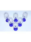 Set 6 Glasses for Wine pic. Cobalt Net