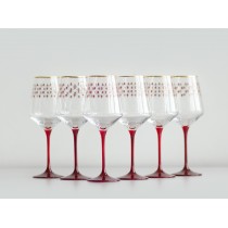 Set 6 Glasses for Wine pic. Net Bordeaux, Blues