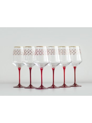 Set 6 Glasses for Wine pic. Net Bordeaux