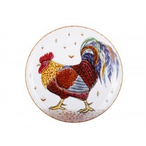 Decorative Plate pic. Motley cock, Form Ellipse