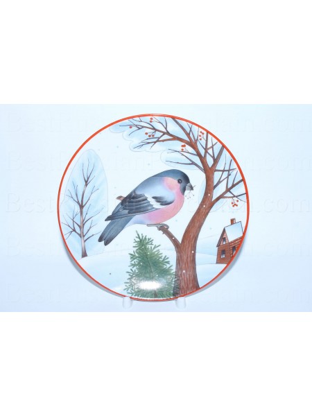 Decorative Plate pic. Bullfinch, Form Ellipse