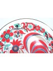 Decorative Plate pic. Rooster, Form Ellipse