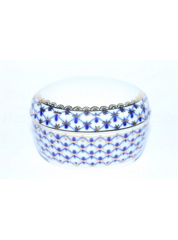 Jewellery Box pic. Cobalt Net, Form Oval