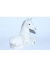 Sculpture Lying White Foal