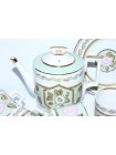 Tea Set pic. Nephrite Background 6/20, Form Heraldic