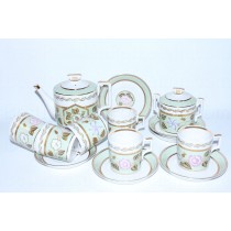 Tea Set pic. Nephrite Background 6/14, Form Heraldic