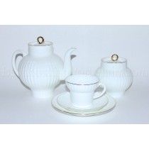 Tea Set pic. Golden Edge 6/20 Form Wave