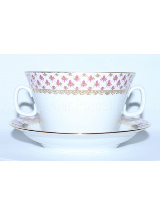 Cup and saucer for broth (soup) pic. Net Blues, Form Youth