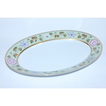 Big Oval Dish pic. Nephrite Background, Form European