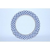 Dining Plate pic. Cobalt Net 10.75", Form Tulip