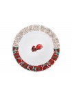 Dining Plate pic. Red Rooster 1 8.46", Form European-2