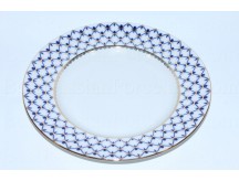 Dinner Plate pic. Cobalt Net 9.45", Form Flat