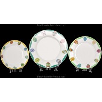 Set 3 Plates pic. Emerald(Easter), Form European