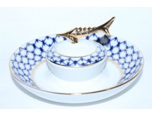 Dish for Caviar / Ikornitsa pic. Cobalt Net, Form Caspian