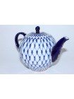 Teapot Cobalt Net Form Tulip