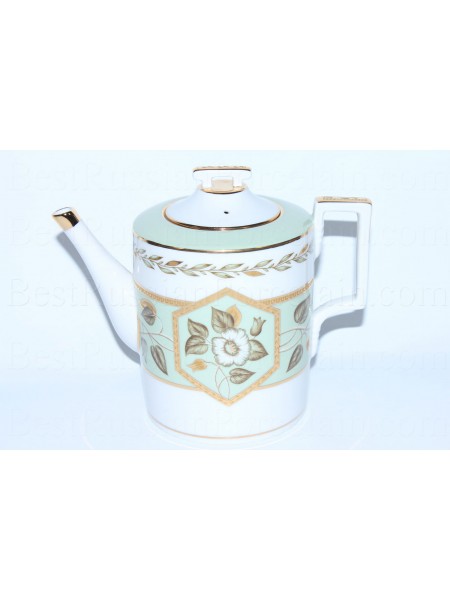 Teapot pic. Nephrite Background, Form Heraldic