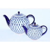 Set two teapots Cobalt Net,  Form Tulip