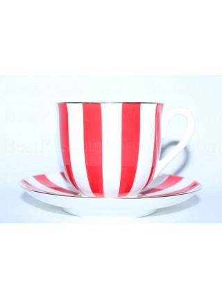 Cup and Saucer pic. Yes & No (Red), Form Lily of the valley