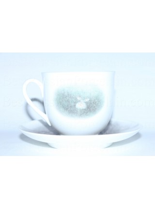Cup and saucer pic. Hedgehog in the Fog - Tree, Form Lily of the valley