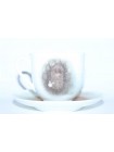 Cup and saucer pic. Hedgehog in the Fog - Dog, Form Lily of the valley