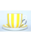 Cup and Saucer pic. Yes & No (Yellow), Form Lily of the valley