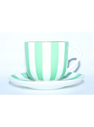 Cup and Saucer pic. Yes & No (Green), Form Lily of the valley