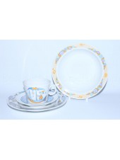 Set: tea cup, saucer and two plates pic. Sea Travel, Form Youth