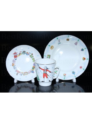 Trio set: cup, saucer and dessert plate pic. Ballet Nutcracker or Schelkunchik, Form May