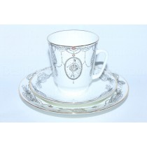 Trio set: cup, saucer and dessert plate pic. Ballet Swan Lake, Form May