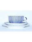 Trio set: tea cup, saucer and dessert plate pic. Frenchman, Form Tulip
