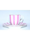 Cup, saucer and plate pic. Yes & No (Pink), Form Lily of the valley
