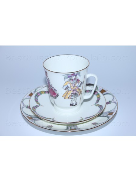 Trio set: cup, saucer and dessert plate pic. Ballet Sleeping Beauty, Form May