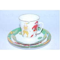 Trio set: cup, saucer and dessert plate pic. Ballet Cipollino, Form May
