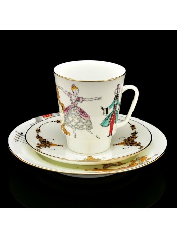 Trio set: cup, saucer and dessert plate pic. Cinderella, Form May