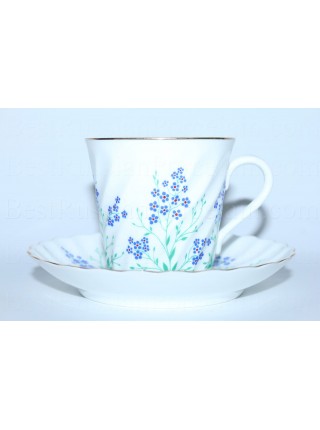 Cup and saucer pic. Brook, Form Twisted