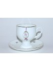 Cup and Saucer pic. Easter (Pink Flower) Form Classical-2