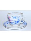 Cup and Saucer pic. Winter, Troika Three Horse, Form Gift