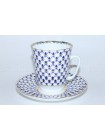 Cup and Saucer pic. Cobalt Net Form May