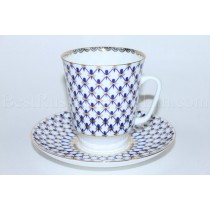 Cup and Saucer pic. Cobalt Net Form May