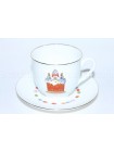 Cup and Saucer pic. Easter Сake, Form Lily of the valley