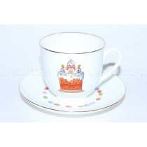 Cup and Saucer pic. Easter Сake 2, Form Lily of the valley
