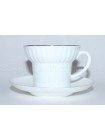 Cup and Saucer pic. Golden Edge Form Wave
