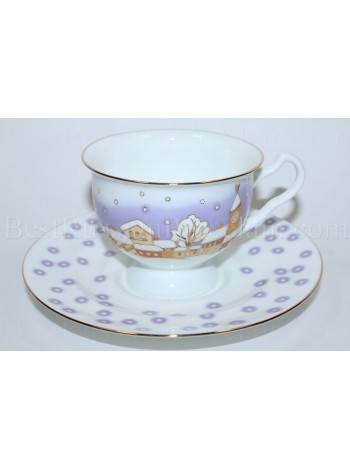 Cup and Saucer pic. Snowfall Form Isadora