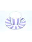 Cup and Saucer pic. Yes & No (Purple) Form Lily of the valley