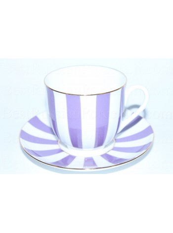 Cup and Saucer pic. Yes & No (Purple) Form Lily of the valley