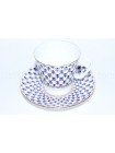 Cup and Saucer pic. Cobalt Net  Form Black Coffee